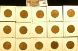 1935P, D, S, 36P, D, S, 37P, D, S, 38P, D, 39D, S, 40D, & S Lincoln Cents.