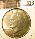 1972 D Eisenhower Dollar, BU.