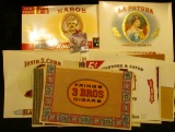 (18) very colorful Cigar Box labels in near Mint condition.