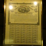1877 matted and framed 