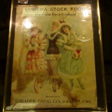 Framed and matted Advertising poster 