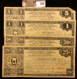 1933 Depression Scrip .25c, .50c, $1, & $5 United States of America State of North Carolina County o