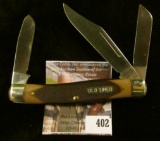 Schrade “Old Timer” 3 blade pocket knife, 7” total length open (longest blade)