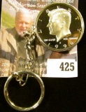 Coin key ring – 1996-S Silver Proof Kennedy Half in a sterling bezel, this was actually a US Mint pr