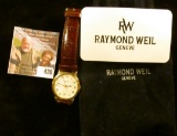 Raymond Weil wristwatch, style 5531WR, with factory service card from 2003. Runs, keeps time, in Ray