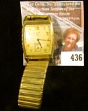 Elgin 554 15 jewels wristwatch, estimated production year 1951. Stem is gone, needs repairs, good fo