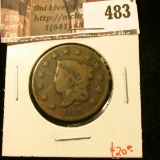 1830 Large Cent, G+, value $20