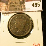 1846 small date Large Cent, G, value $20