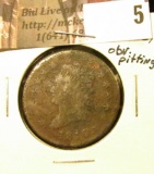 1810 U.S. Large Cent, Fine details, obverse pitting.