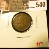 1892 Indian Head Cent, VF, value $8