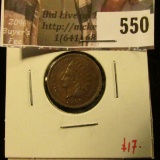 1909 Indian Head Cent, F, value $17