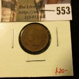 1901 Indian Head Cent, AU, luster! value $20
