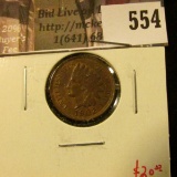 1902 Indian Head Cent, AU, value $20