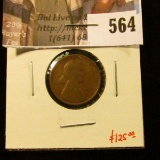 1909-S Lincoln Cent, F, key date! value $125