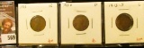 (3) Lincoln Cents, 1913 VG, 1913-D G+, 1913-S G, group value $18