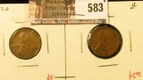 (2) Lincoln Cents, 1927-D VF/XF, 1927-S VF, tough in these grades, value for pair $10