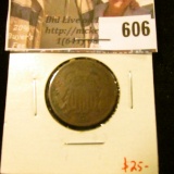 1869 2 Cent Piece, G, value $25