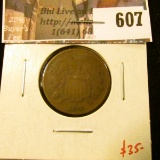 1870 2 Cent Piece, G+, value $35