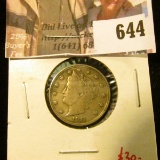 1911 V Nickel, XF, value $30