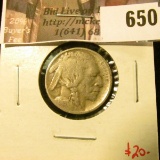 1913-D Type 1 (Mound) Buffalo Nickel, VG, value $20