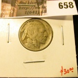 1916-D Buffalo Nickel, F, value $30