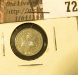 1853 U.S. Three Cent Silver, Fine.