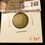 1893-O Barber Dime, AG clear date, G value $30