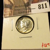 1942 Mercury Dime, BU MS63+, value $12
