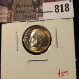 1952 Roosevelt Dime, BU toned, value $5