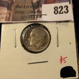 1959 Roosevelt Dime, BU toned, value $5