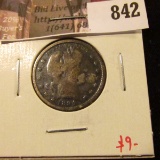 1894-S Barber Quarter, VG details dark, value $9