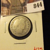 1895-O Barber Quarter, G, value $12