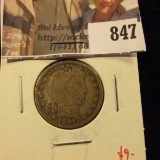 1897 Barber Quarter, G, value $9