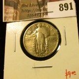 1930 Standing Liberty Quarter, F, value $9