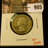 1940-D Washington Quarter, VF, XF value $24