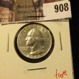 1942-D Washington Quarter, AU, value $10