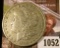 1052 . 1898-S Morgan Silver Dollar, VF/XF, VF value $40, XF value $
