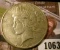 1063 . 1927 Peace Silver Dollar, XF, better date, value $42