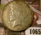 1065 . 1928-S Peace Silver Dollar, VF, better date, value $39
