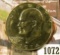 1072 . 1974 Eisenhower Dollar, BU toned from a Mint Set, MS63 value