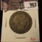 963 . 1909-O Barber Half Dollar, VG10, better date, value $22