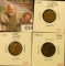 1218 . ERROR – 3 Lincoln Cents – 1963, 1964, 1964-D, all with clipp