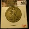 980 . 1921-S Walking Liberty Half Dollar, G+, value $48