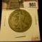 981 . 1927-S Walking Liberty Half Dollar, G+, value $13