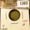 1303 . 1882H Canada Five Cent Silver, VF, value $55