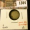 1304 . 1883H Canada Five Cent Silver, VG, obverse 4 value $40, obve