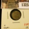 1325 . 1912 Canada Five Cent Silver, VF, value $7