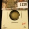 1328 . 1916 Canada Five Cent Silver, VG, value $5