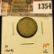 1354 . 1902H Canada Ten Cents, VG, value $8