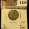 1355 . 1903 Canada Ten Cents, VG toned, value $22